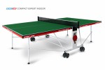 Теннисный стол для помещения Compact Expert Indoor green proven quality 6042-21 s-dostavka - магазин СпортДоставка. Спортивные товары интернет магазин в Йошкар-Ола 
