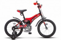 Детский велосипед Stels Jet 16" Z010 черный красный 2022 - магазин СпортДоставка. Спортивные товары интернет магазин в Йошкар-Ола 