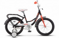 Детский велосипед Stels Flyte 18" Z011 Чёрный красный 2022 - магазин СпортДоставка. Спортивные товары интернет магазин в Йошкар-Ола 