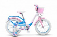 Детский велосипед Stels Pilot-190 16" V030 Белый розовый голубой 2022 - магазин СпортДоставка. Спортивные товары интернет магазин в Йошкар-Ола 