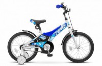 Детский велосипед Stels Jet 16" Z010 синий белый 2022 - магазин СпортДоставка. Спортивные товары интернет магазин в Йошкар-Ола 