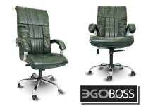 Офисное массажное кресло EGO BOSS EG1001 Малахит в комплектации ELITE натуральная кожа - магазин СпортДоставка. Спортивные товары интернет магазин в Йошкар-Ола 