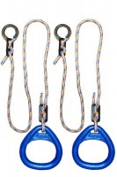 Детские гимнастические кольца треугольные  для ДСК синие  КГ02В - магазин СпортДоставка. Спортивные товары интернет магазин в Йошкар-Ола 