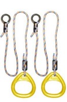 Детские гимнастические кольца треугольные  для ДСК желтые КГ02В - магазин СпортДоставка. Спортивные товары интернет магазин в Йошкар-Ола 