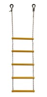 Детская веревочная лестница для ДСК  5 перекладин желтая ЛВ5-2В - магазин СпортДоставка. Спортивные товары интернет магазин в Йошкар-Ола 
