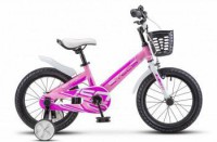 Детский велосипед Stels Pilot-150 16" V010 розовый 2022 - магазин СпортДоставка. Спортивные товары интернет магазин в Йошкар-Ола 